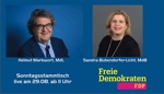 Sonntagsstammtisch der FDP mit MdB Sandra Bubendorfer-Licht und MdL Helmut Markwort